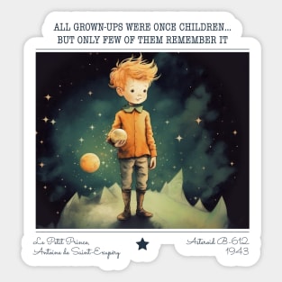 Little Prince - Le Petit Prince children's books Sticker